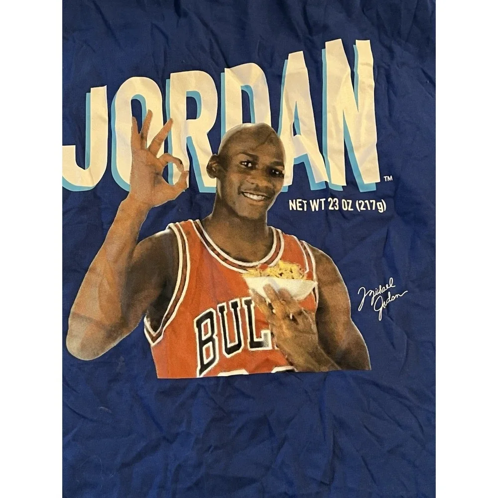 Jordan Brand Michael Jordan Wheelies‎ Shirt Blue Small